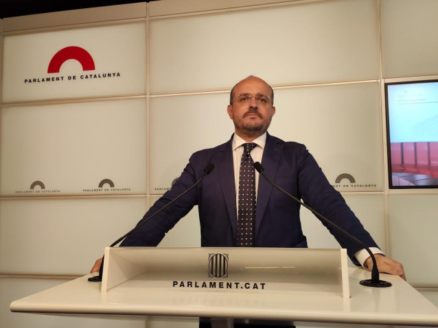 El presidente del PP catalán, Alejandro Fernández