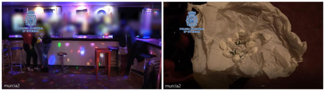 Dops imágenes de la operación desarrollada por la Policía Nacional