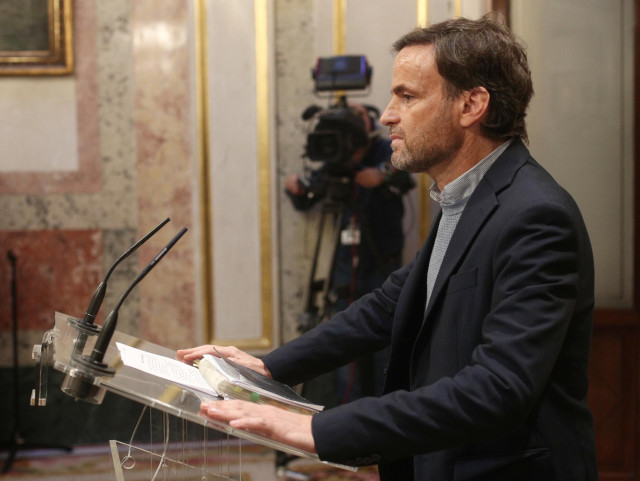 El presidente del grupo parlamentario de Unidas Podemos-En Comú Podem-Galicia En Común, Jaume Asens