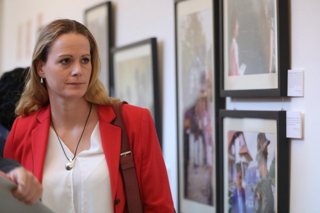 La diputada del PSOE Zaida Cantera, portavoz de Defensa del Grupo Socialista en el Congreso