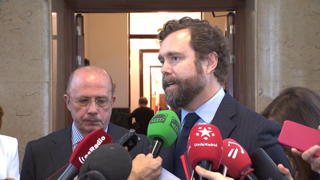 El portavoz de Vox en el Congreso, Iván Espinosa de los Monteros, en el Congreso de los Diputados.
