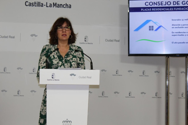 Rueda de prensa de la consejera de Igualdad y portavoz del Gobierno regional, Blanca Fernández.