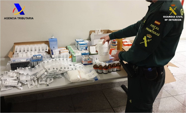 Medicinas localizadas en la supuesta consulta.