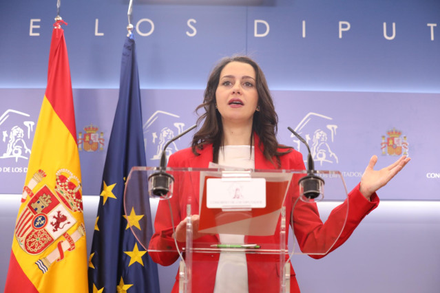 La portavoz de  Ciudadanos en el Congreso, Inés Arrimadas.