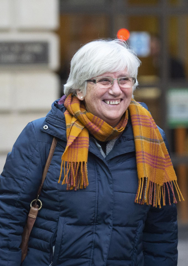 14 November 2019, Scotland, Edinburgh: Former Catalan politician and University of St Andrews professor Clara Ponsati