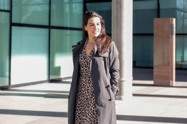 La portavoz de Vox en la Asamblea de Madrid, Rocío Monasterio posa durante una entrevista para Europa Press, en la Asamblea de Madrid (España), a 9 de enero de 2020.