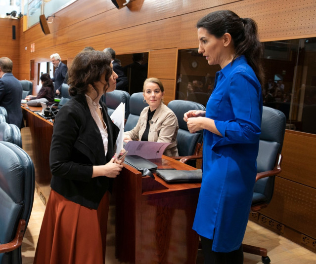 Ayuso y Monasterio en la Asamblea de Madrid