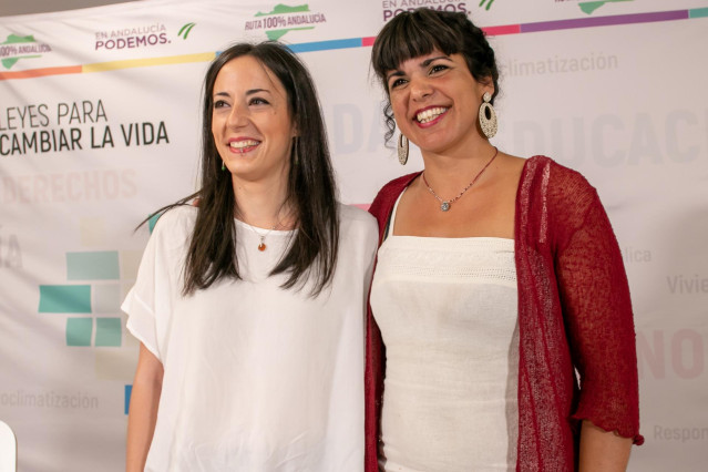 Isabel Franco y Teresa Rodríguez, en una foto de archivo