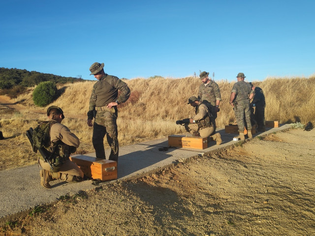 Militares del Ejército de Tierra durante un ejercicio