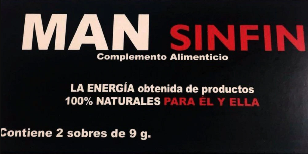 u200bSanidad prohu00edbe el complemento alimenticio 'Man Sinfin' por contener viagra
