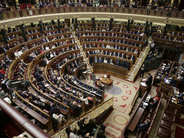 Vista general del hemiciclo en la XIV Legislatura