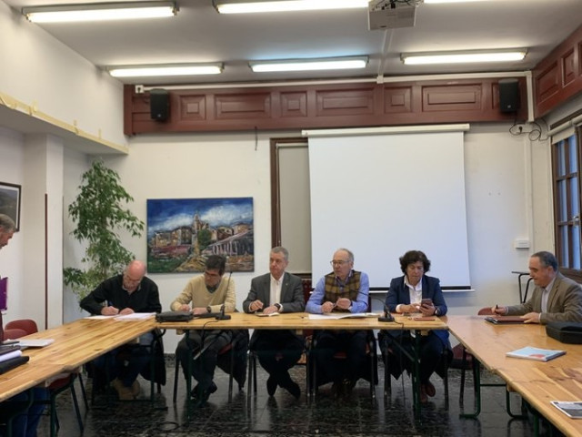 Iñigo Urkullu, en la mesa de coordinación de los trabajos de Zaldibar