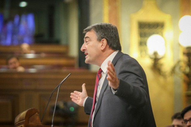 El portavoz del PNV en el Congreso, Aitor Esteban, en el Congreso
