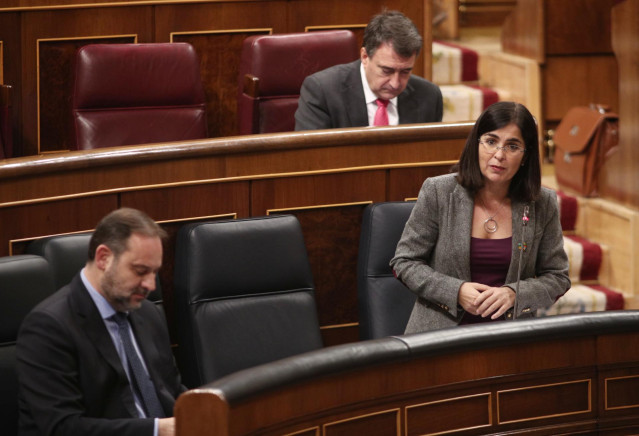 La ministra de Política Territorial y Función Pública, Carolina Darias, en el Congreso.