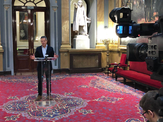 El portavoz del PSOE en el Senado, Ander Gil