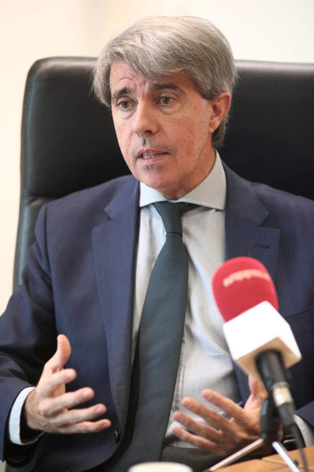 El consejero de Transportes de la Comunidad de Madrid, Ángel Garrido,  durante una entrevista para Europa Press, en Madrid (España), a 21 de noviembre de 2019.