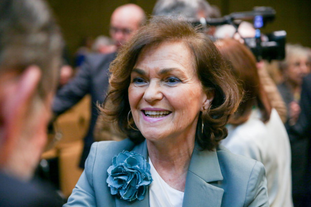 La vicepresidenta primera y ministra de la Presidencia, Relaciones con las Cortes y Memoria Democrática, Carmen Calvo,en uuna imagen de archivo