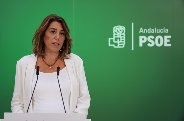 La secretaria general del PSOE-A, Susana Díaz
