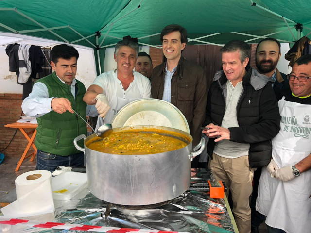 El diputado nacional por el Partido Popular de Málaga Pablo Montesinos en la Fiesta de la Molienda de Riogordo.