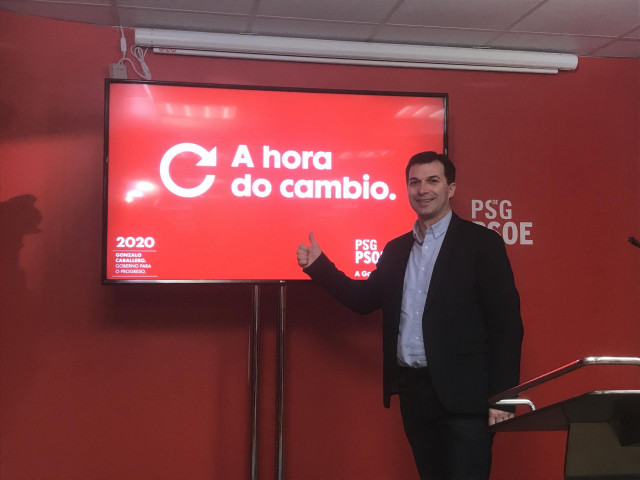 El candidato del PSdeG a la Xunta, Gonzalo Caballero, presenta el lema de precampaña de su formación para las autonómicas gallegas