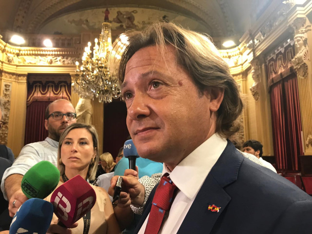 El diputado y portavoz parlamentario de Vox Baleares, Jorge Campos.