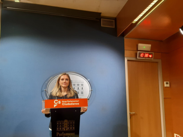 La portavoz adjunta de Ciudadanos en el Parlament, Patricia Guasp.