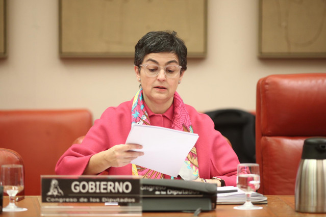 La ministra de Asuntos Exteriores, Unión Europea y Cooperación, Arancha González Laya, en la reunión de la Comisión de Asuntos Exteriores en el Congreso, para informar sobre los objetivos de su ministerio, en Madrid (España), a 20 de febrero de 2020.