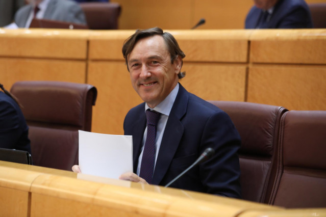 El senador del PP Rafael Hernando, durante la segunda sesión del primer pleno de la XIII legislatura, en Madrid (España) a 11 de septiembre de 2019.