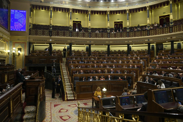 Imagen general del hemiciclo del Congreso de los Diputados