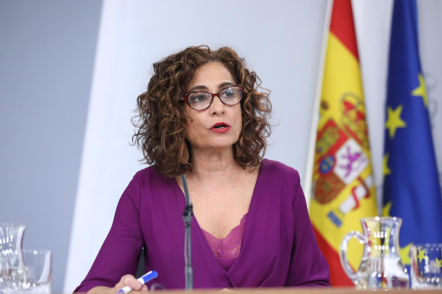 La ministra de Hacienda y portavoz del Gobierno, María Jesús Montero, comparece en rueda de prensa tras las reuniones del Consejo de Ministros