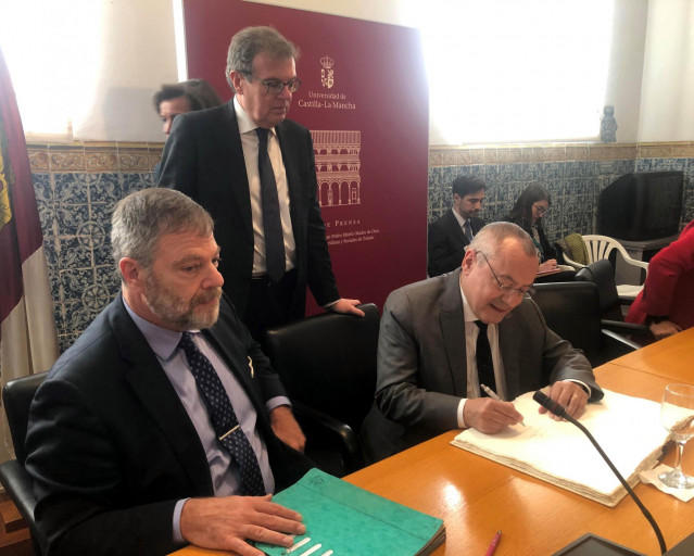 Los embajadores de Alemania y Francia en España, Wolfgang Dold y Jean-Michel Casa, en Toledo.