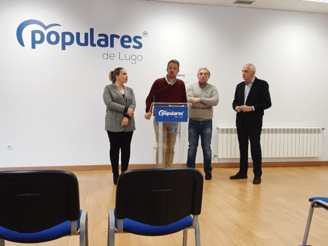 El vicesecretario de participación del Partido Popular, Jaime de Olano, en Lugo.