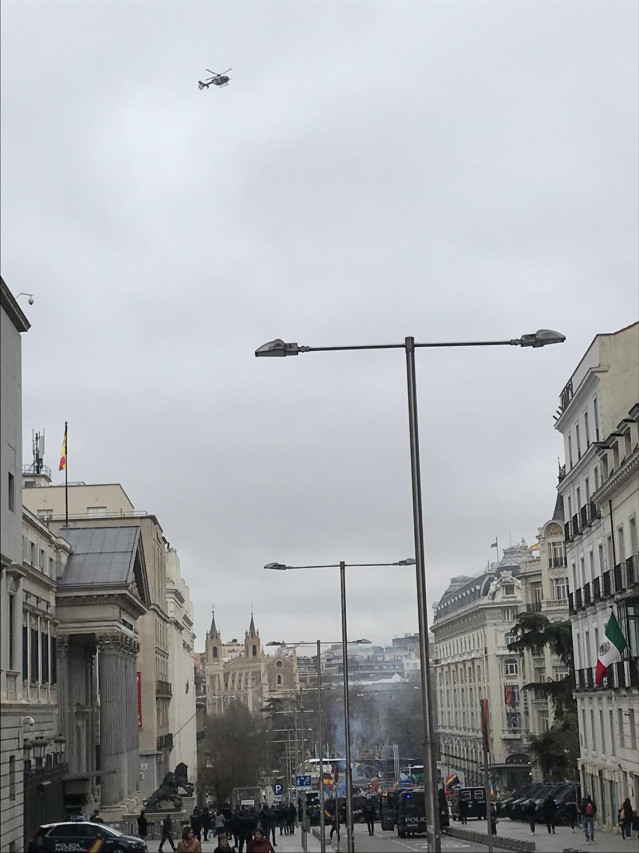 Manifestación de Jusapol frente al Congreso