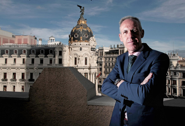 El exdirector de la cárcel de Soto del Real (Madrid) José Luis Argenta, fotografiado en la sede de Instituciones Penitencias para una entrevista con Europa Press