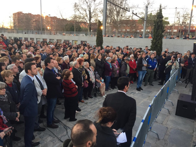 Acto homenaje a las víctimas del 11M en la estación de El Pozo