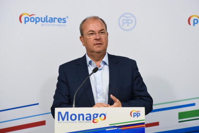 Monago en rueda de prensa sobre medidas en Extremadura frente al coronavirus