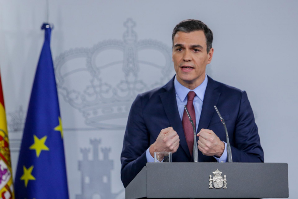 El presidente del Gobierno, Pedro Sánchez