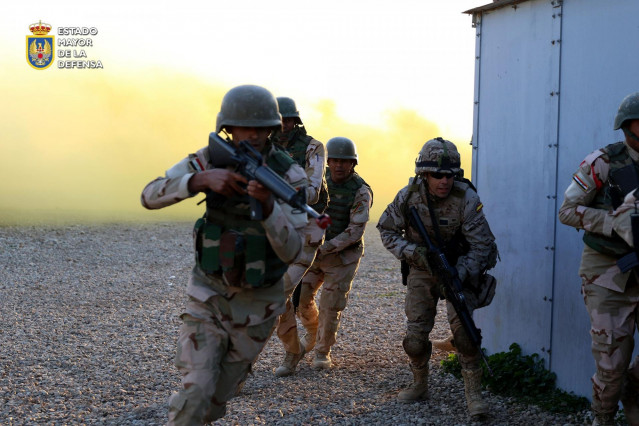 Militares españoles en la misión 'Inherent Resolve' en Irak