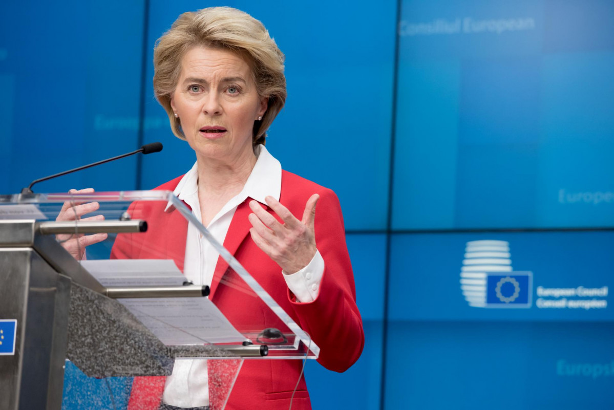 La presidenta de la Comisión Europea, Ursula von der Leyen