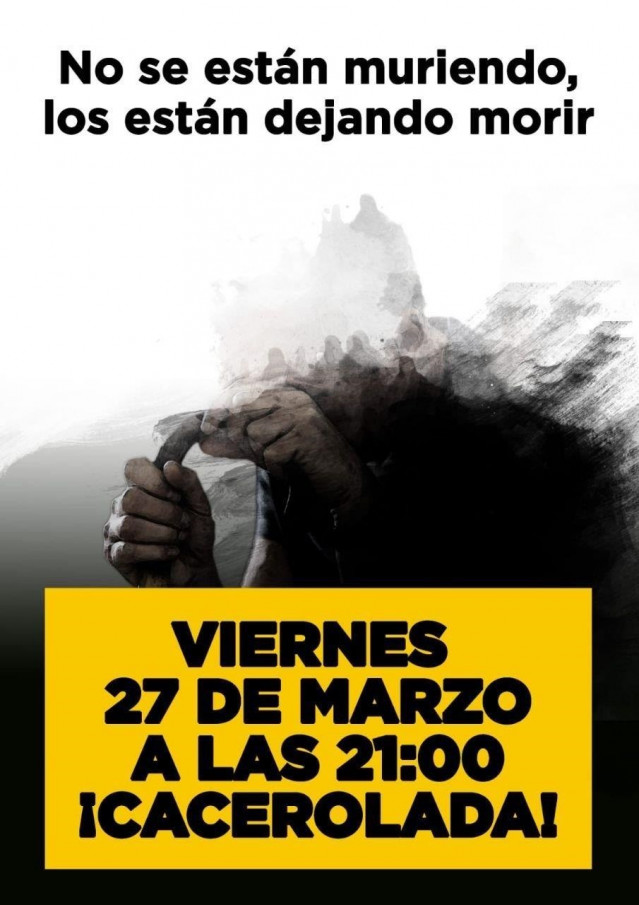 Okupas y otros colectivos convocan una 'cacerolada de la indignación' a las 21 h