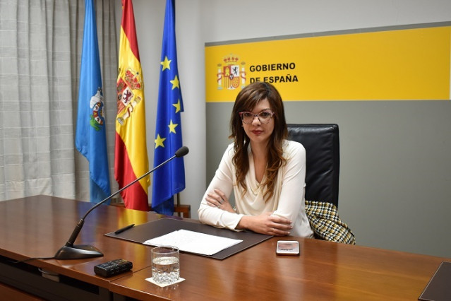 La delegada del Gobierno en Melilla, Sabrina Moh, momentos antes de su rueda de prensa