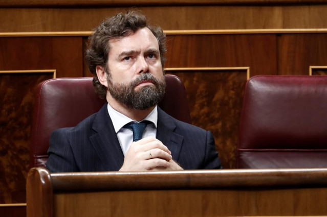 El portavoz de Vox, Iván Espinosa de los Monteros, en el Congreso