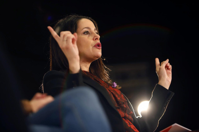 La presidenta de Ciudadanos y portavoz en el Congreso de los Diputados, Inés Arrimadas.