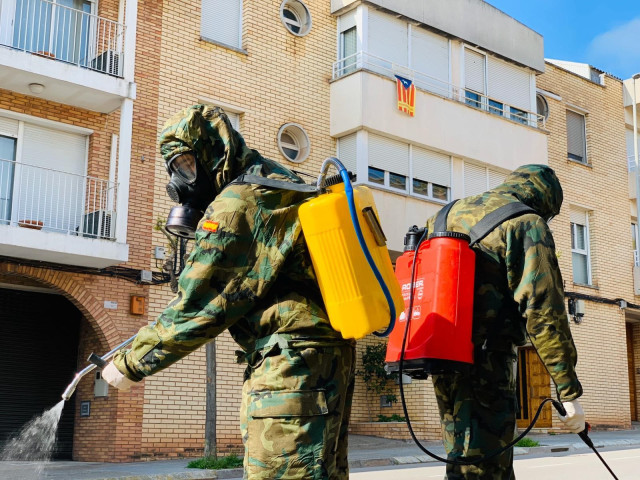 Militares del Ejército de Tierra en Sant Joan de Vilatorrada (Barcelona)