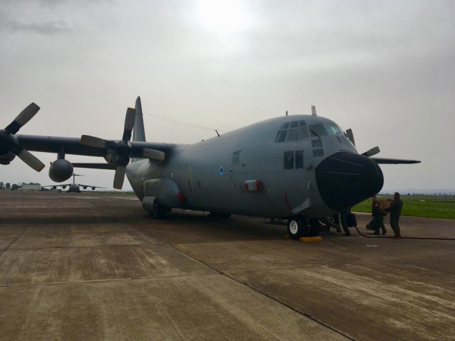 Avión para la repatriación de militares en Afganistán