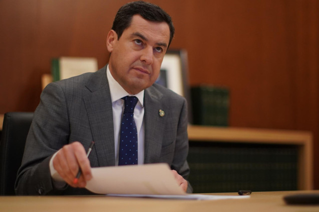 El presidente de la Junta de Andalucía, Juanma Moreno.