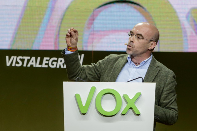 El jefe de la delegación de Vox en el Parlamento Europeo, Jorge Buxadé,