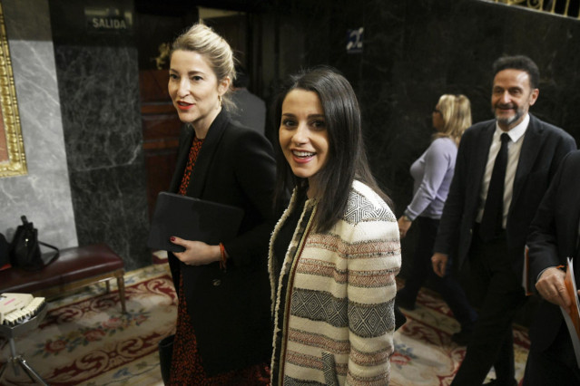 Inés Arrimadas y los diputados de Ciudadanos María Muñoz y Edmundo Bal