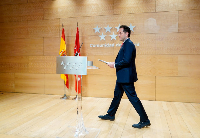 Imagen de recurso del vicepresidente de la Comunidad de Madrid, Ignacio Aguado.