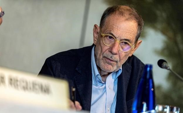 El exministro Javier Solana en una imagen de principios de marzo, antes de ser hospitalizado.